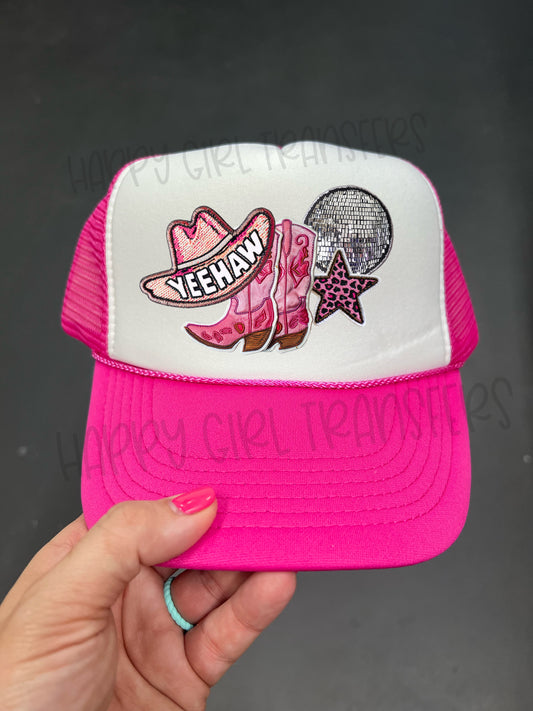 YEEHAW FAUX HAT PATCH - DTF TRANSFER