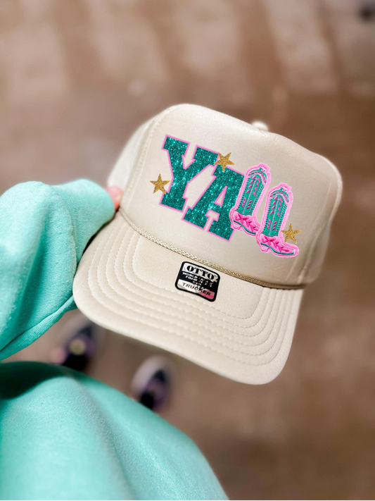YALL FAUX HAT PATCH - DTF TRANSFER